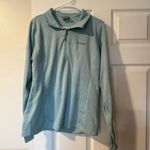 Columbia Sky Blue Half-Zip Pullover